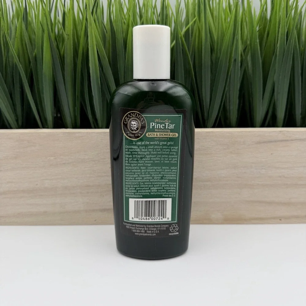 NOS Grandpas Wonder Pine Tar ORIGINAL Bath Shower Gel 8OZ OLD‎ FORMULA Vitamin E